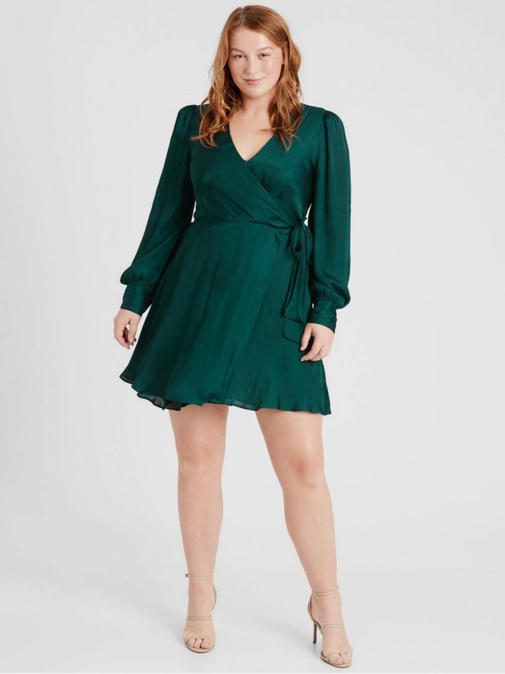 Banana Republic Teal Green Wrap Dress